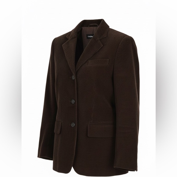 QUEBRAMAR Jackets & Blazers - Rich Brown Dark Academia Corduroy Blazer S